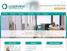 Tablet Screenshot of laserview.lt